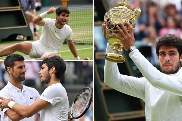 Alcaraz overpowers Djokovic to retain Wimbledon title