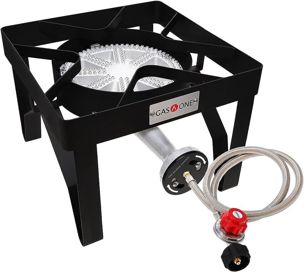 thumbnail image 2 of Heavy Duty Single Burner Propane Stove - 28,000 BTU Outdoor Cooker For Turkey Frying, Seafood Boils & Home Brewing 2 of 10
